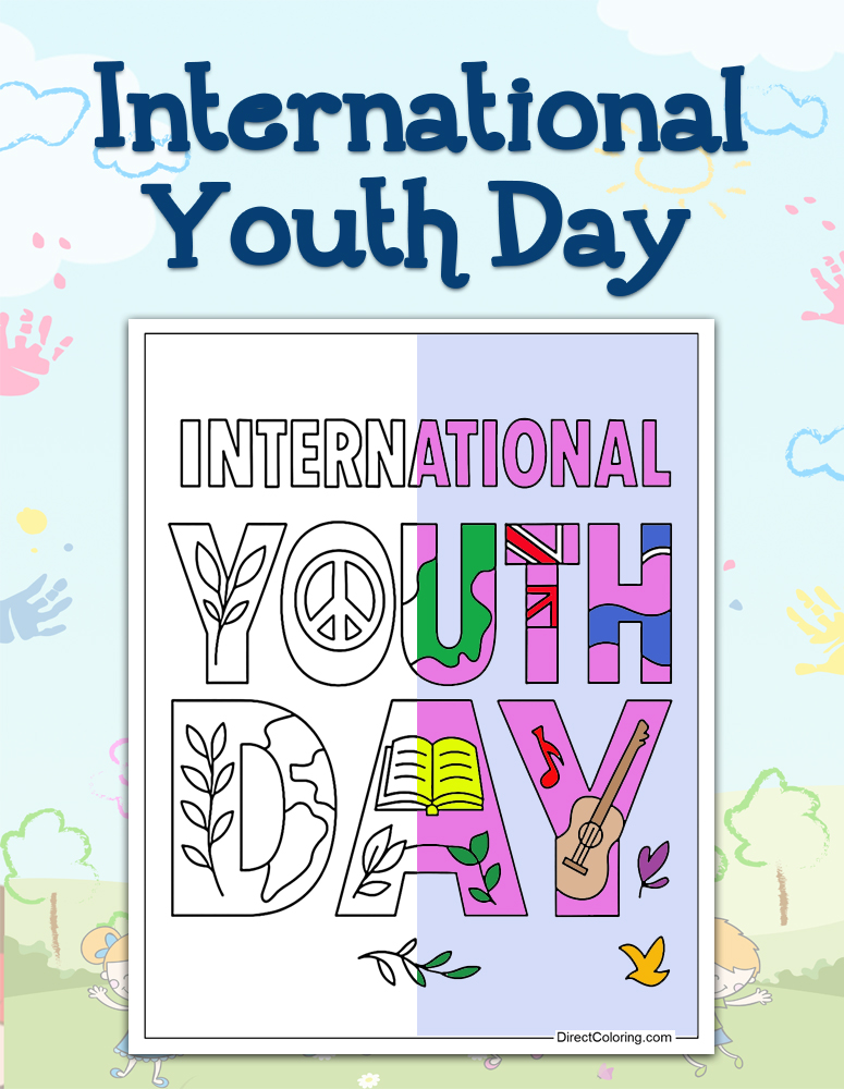 International Youth Day Coloring Pages